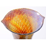 Large Gino Cenedese PEACOCK Vase, 12.5